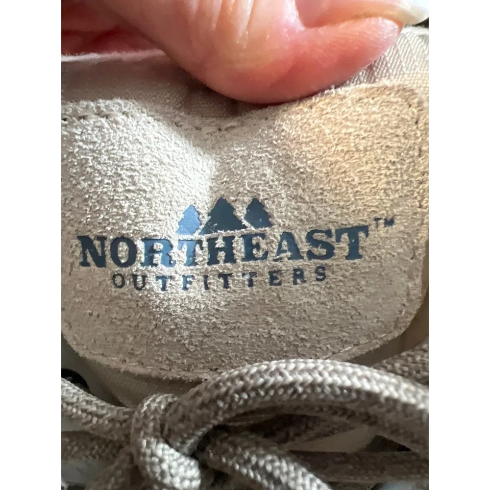 Northeast Outfitters snow Winter Boots Ivory Leather Faux Fur‎ Th insulate 7